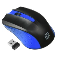 Мышь Oklick 485MW (черный/синий) фото 1